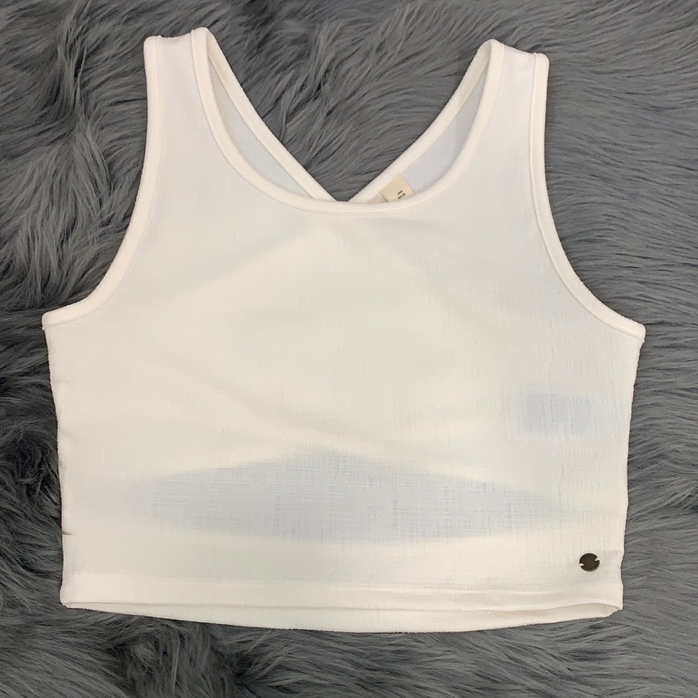 Roxy crop top cross back like new